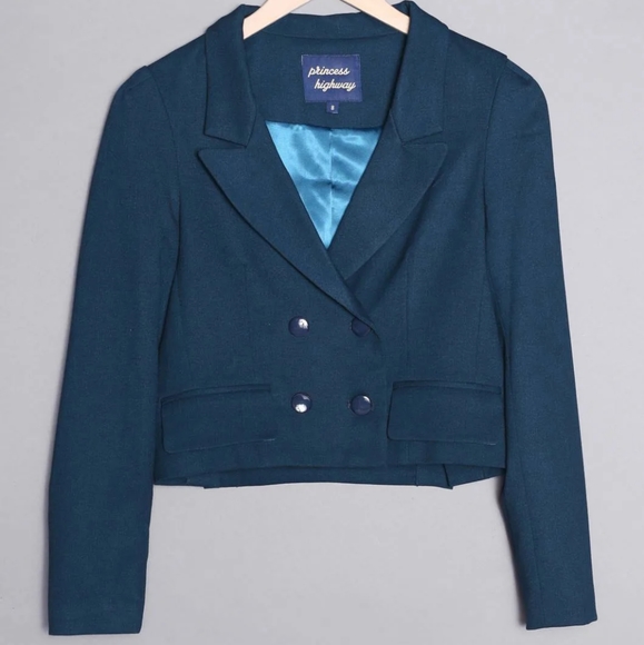 Princess Highway Jackets & Blazers - Princess Highway teal blazer AUS 6 from Dangerfield